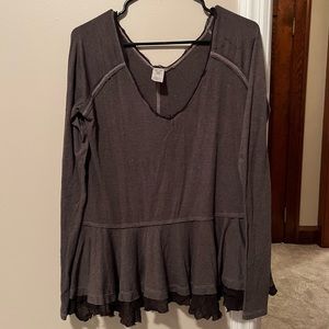 Free People Gray Tunic